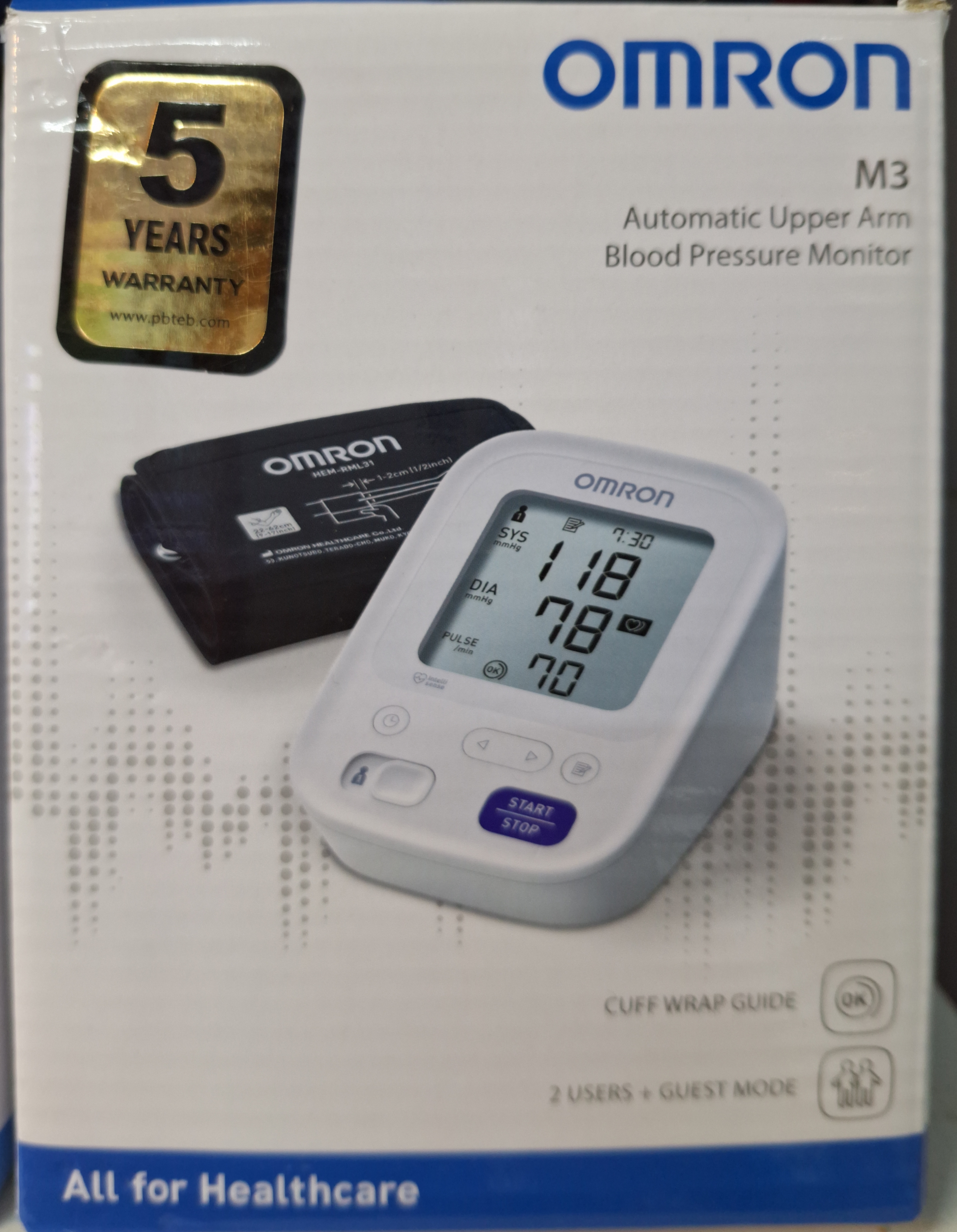 تجهیزات پزشکی اسلامی،omron m3 دستگاه فشارسنج امرون ضمانت ۵ ساله 